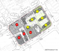 全幅玻璃幕墙搭配澄澈镜幕弧形